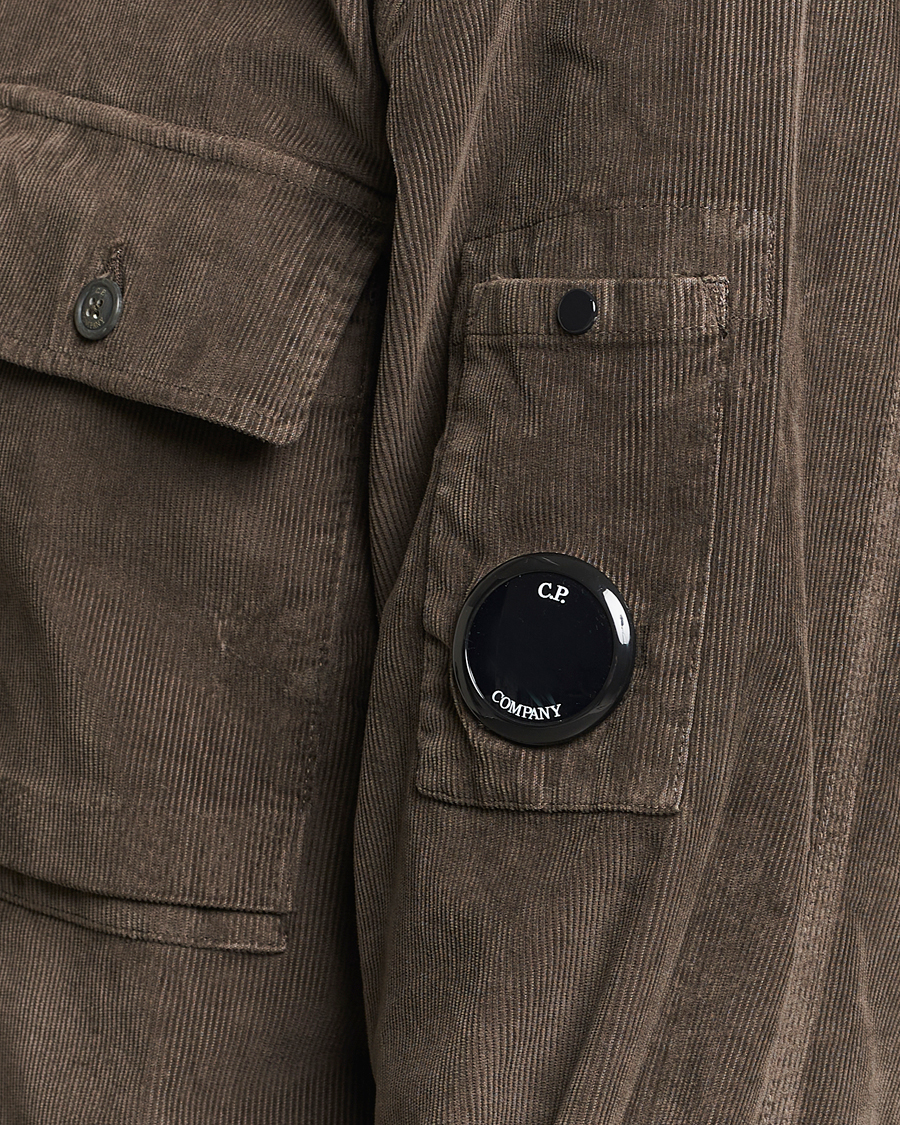 Herren | Hemden | C.P. Company | Corduroy Double Pocket Overshirt Olive