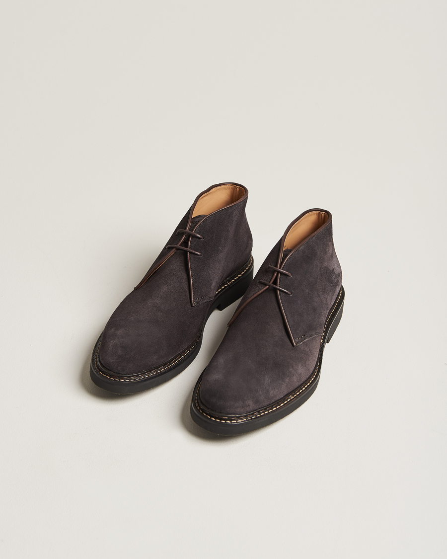 Herren | Wildlederschuhe | Heschung | Genet Suede Chukka Boot Dark Brown
