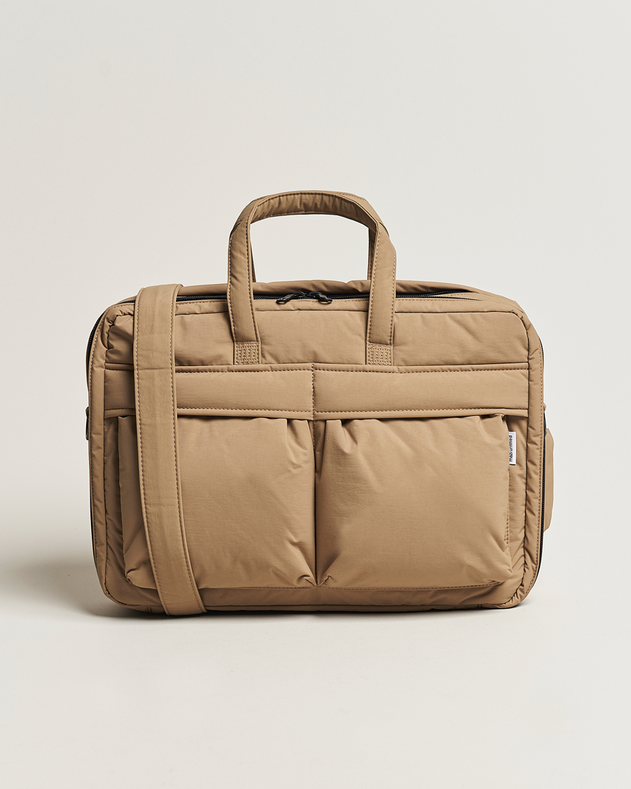 mazi untitled AM Bag 02 Nylon Briefcase Beige bei Care of Carl