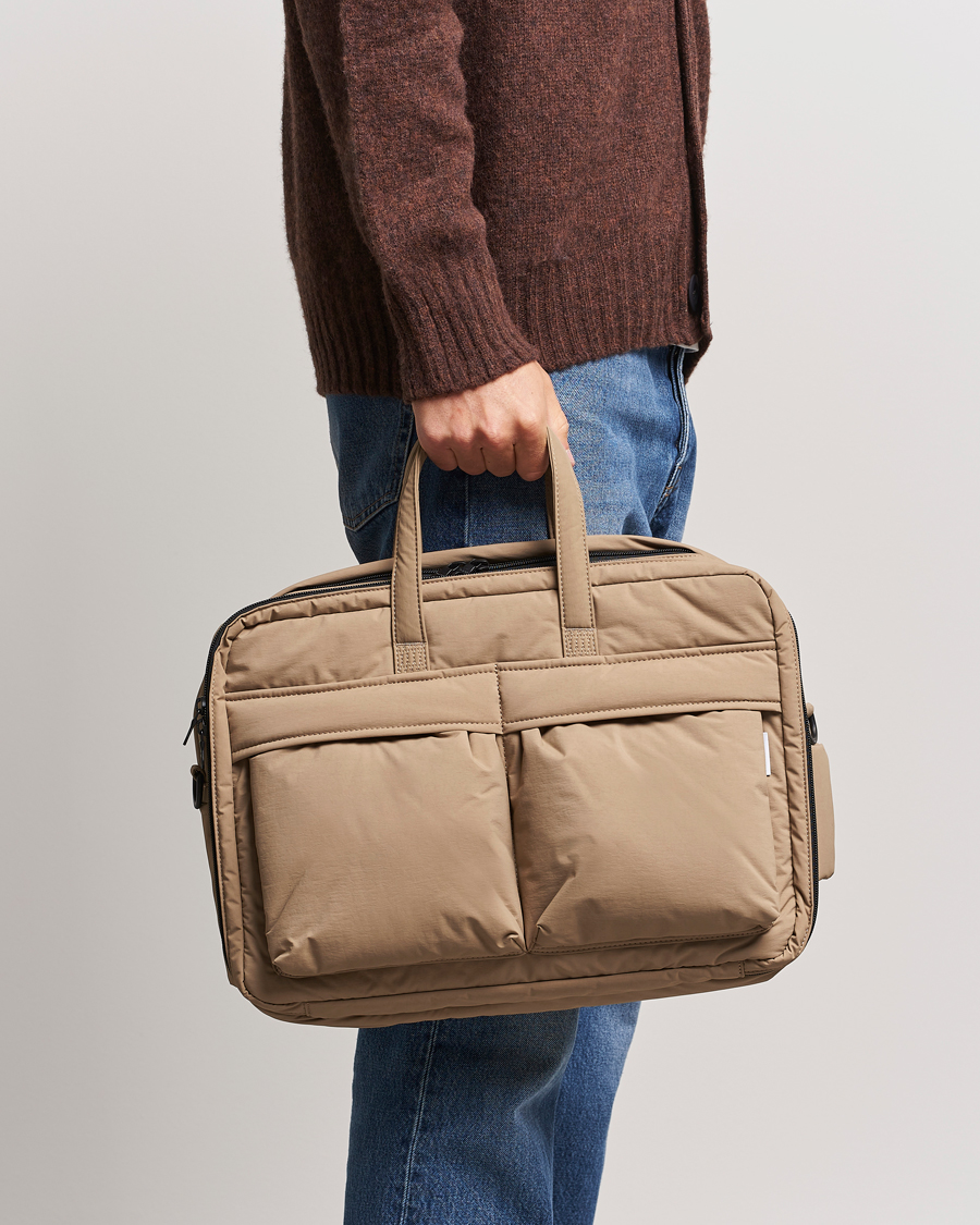 Herren | Taschen | mazi untitled | AM Bag 02 Nylon Briefcase Beige