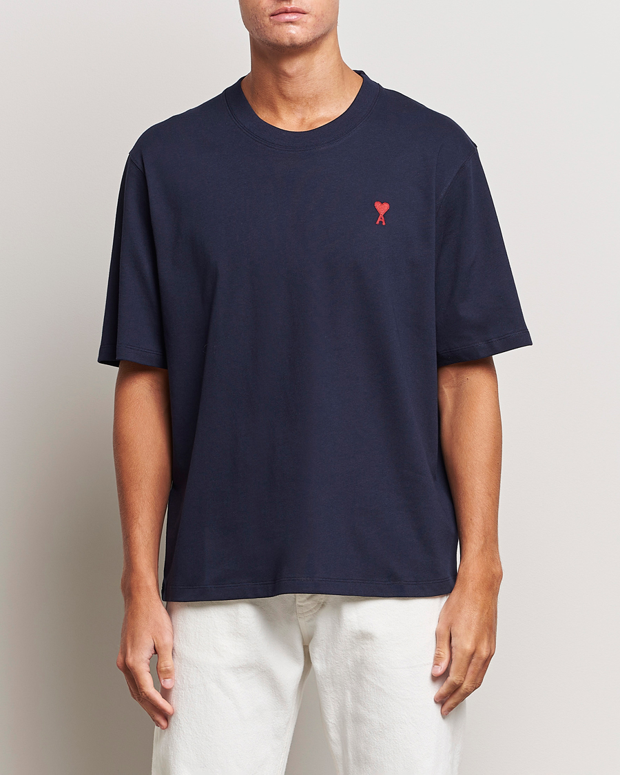 Herren |  | AMI | Heart Logo T-Shirt Night Blue