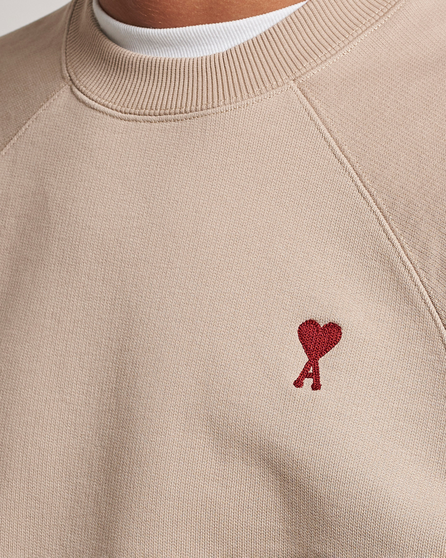 Herren | Pullover | AMI | Heart Logo Sweatshirt Beige