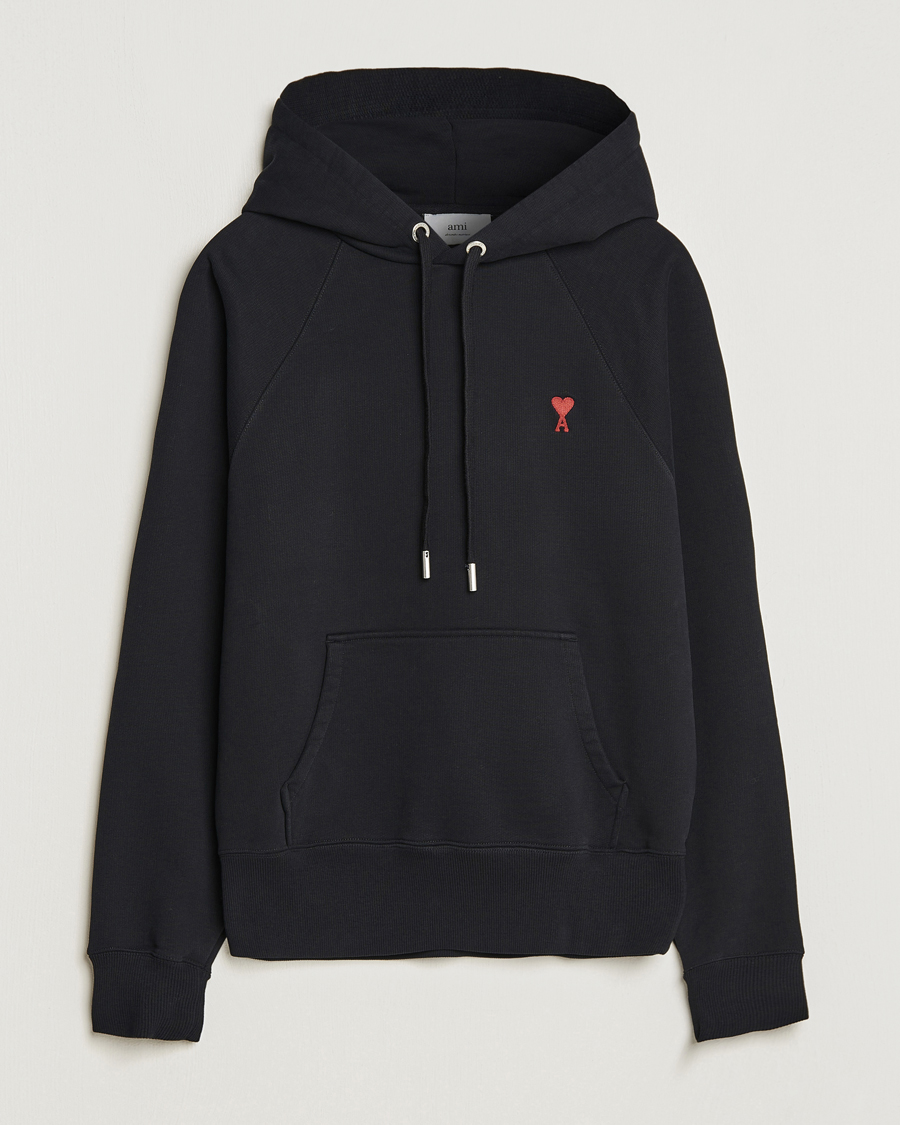 Herren | Pullover | AMI | Heart Logo Hoodie Black