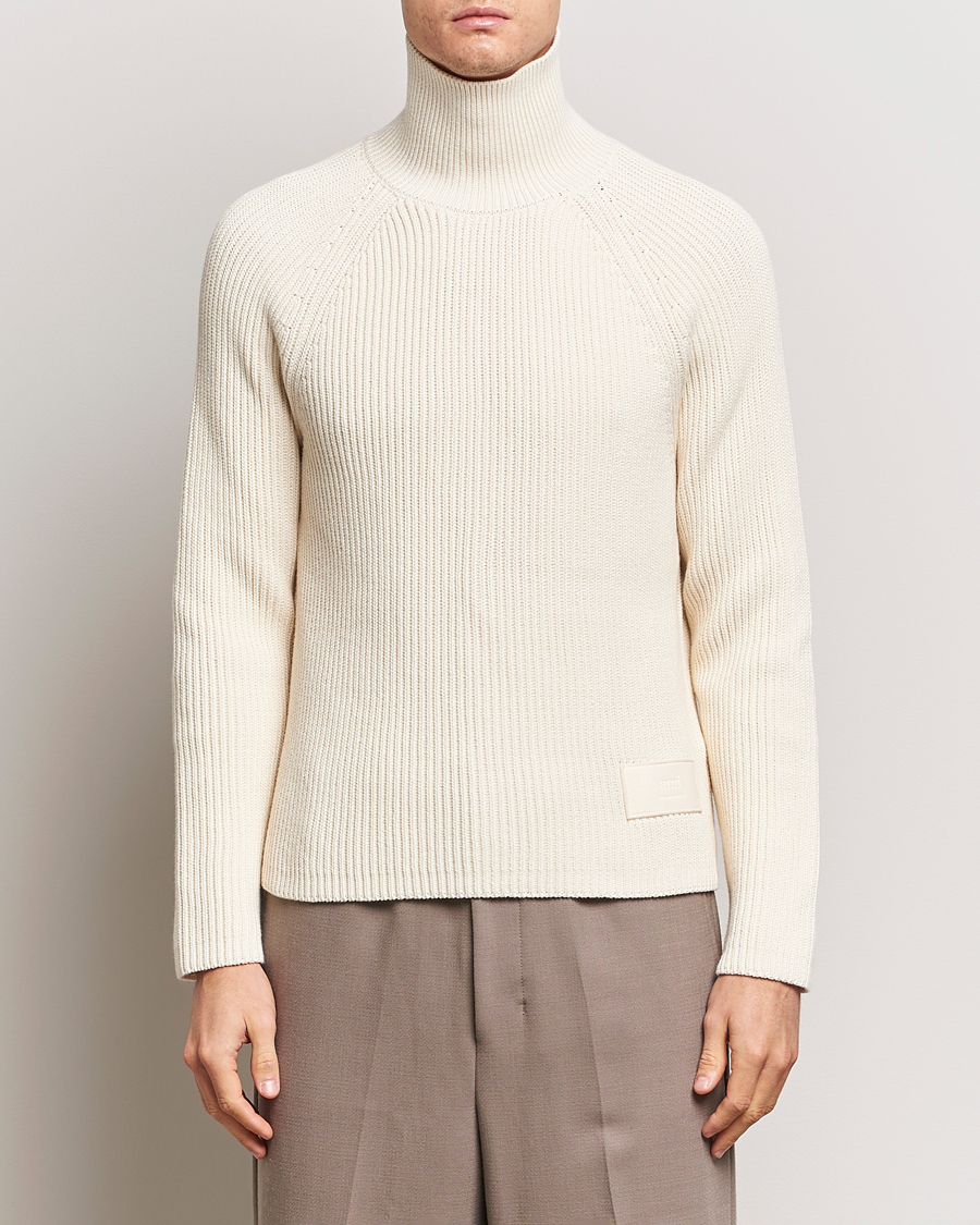 Herren |  | AMI | Heavy Knitted Turtleneck Ivory