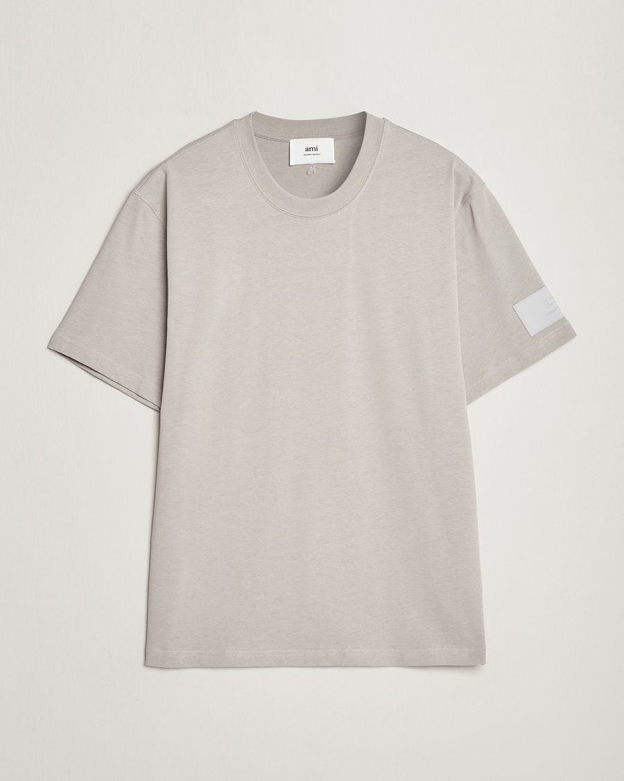 Herren | Kurzarm T-Shirt | AMI | Fade Out Crew Neck T-Shirt Pearl Grey