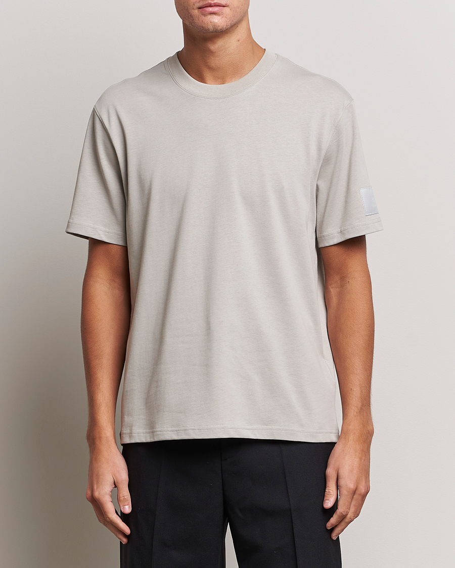 Herren | Kurzarm T-Shirt | AMI | Fade Out Crew Neck T-Shirt Pearl Grey