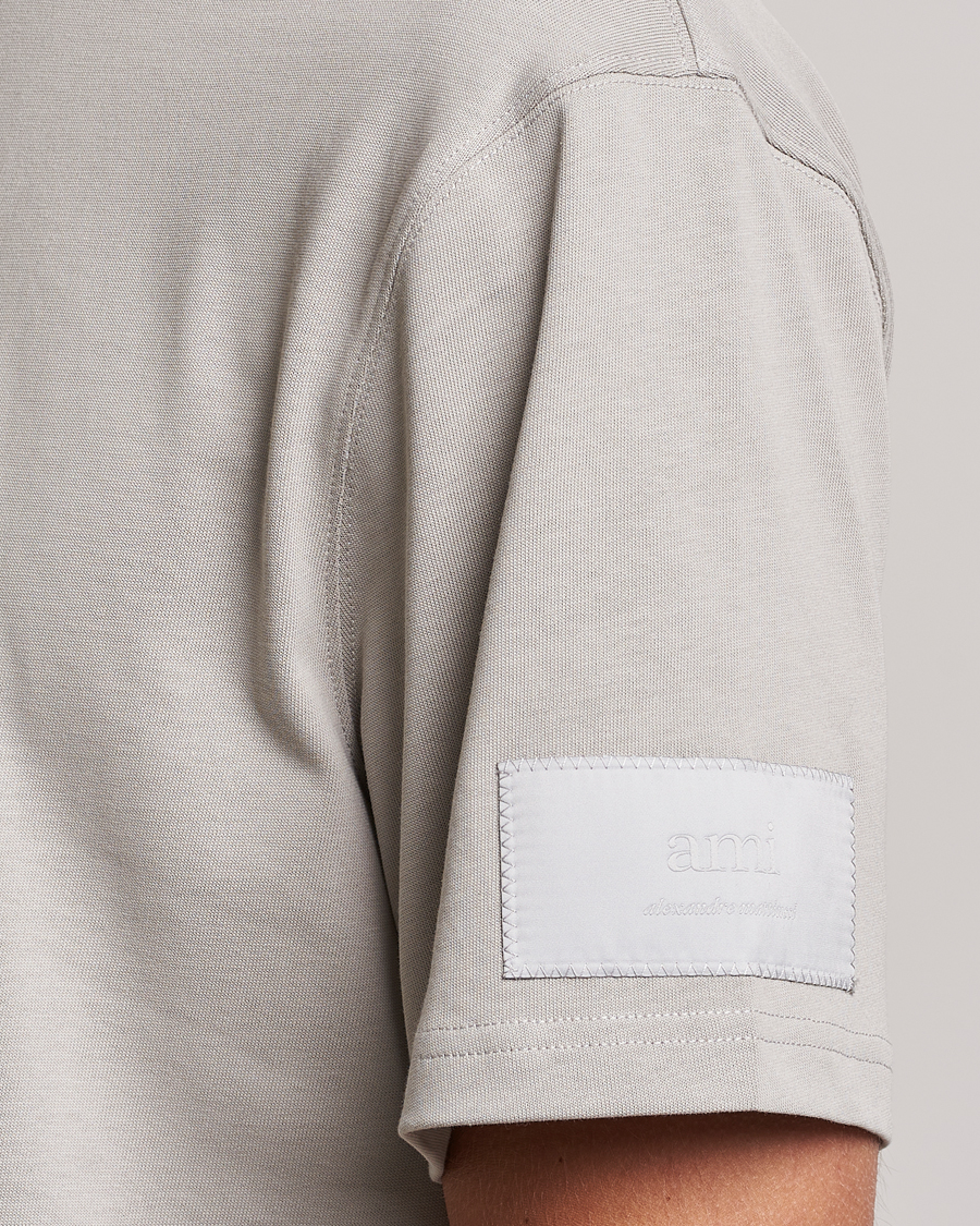 Herren | T-Shirts | AMI | Fade Out Crew Neck T-Shirt Pearl Grey
