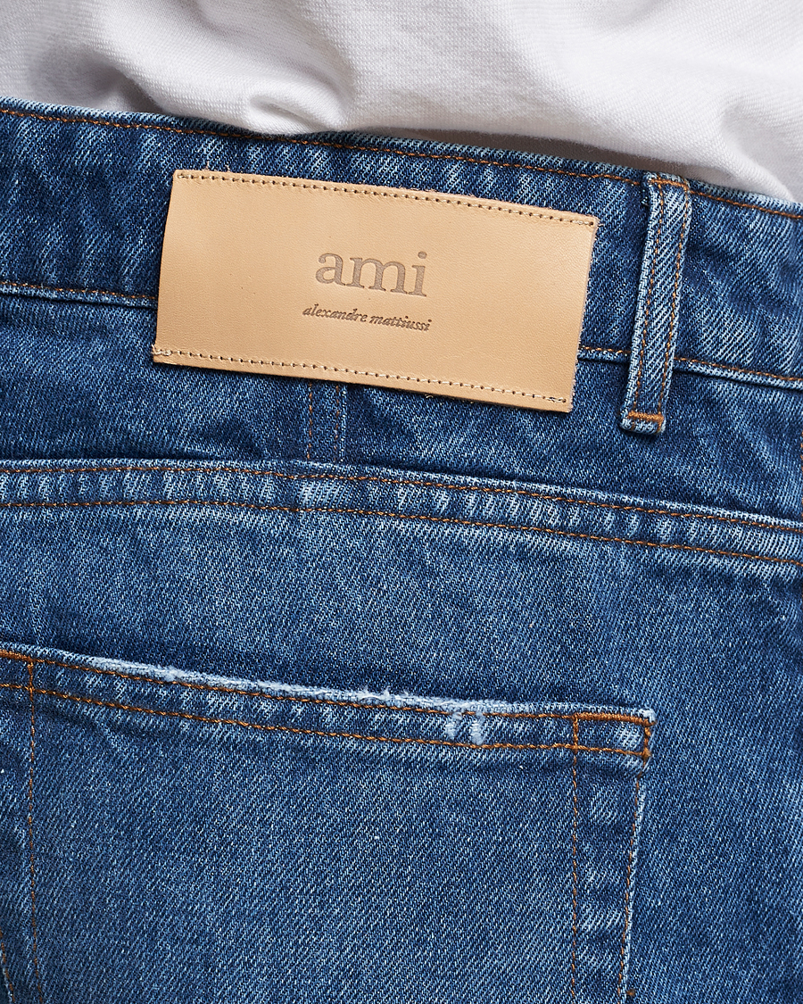 Herren | Jeans | AMI | Straight Fit Jeans Used Blue