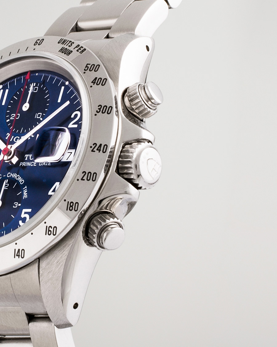 Herren | Tudor Pre-Owned Tiger Prince Date Chronograph 72980 Steel Blue | Tudor Pre-Owned | Tiger Prince Date Chronograph 72980 Steel Blue