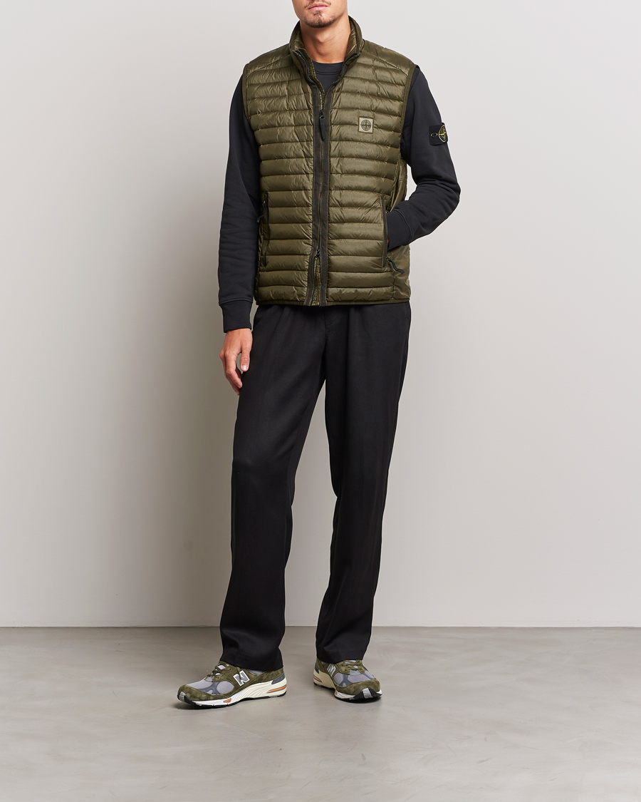 Herren | Jacken | Stone Island | Recycled Nylon Down-TC Vest Olive