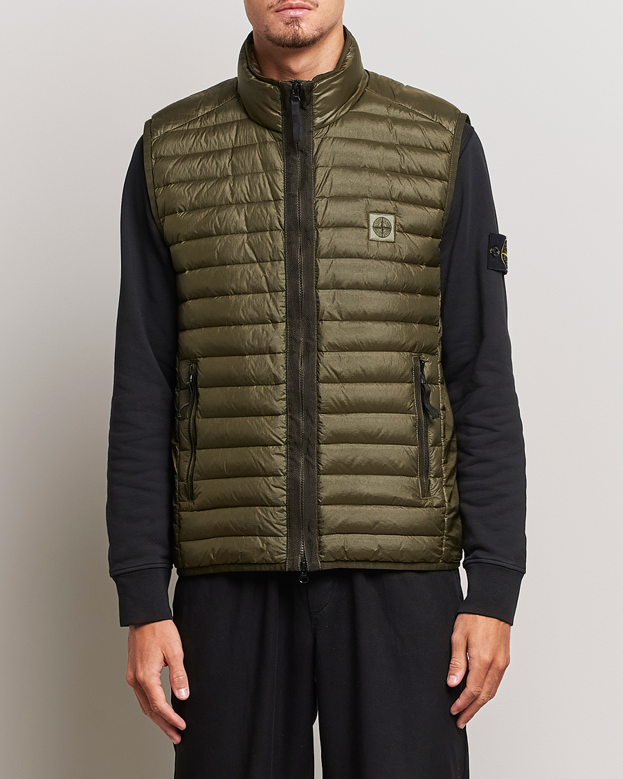 Herren | Jacken | Stone Island | Recycled Nylon Down-TC Vest Olive