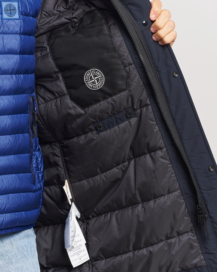 Herren | Jacken | Stone Island | Micro Twill Coat Navy Blue