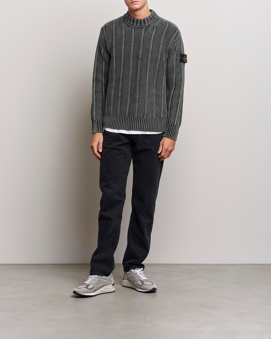 Herren | Pullover | Stone Island | Knitted Wool Crewneck Black