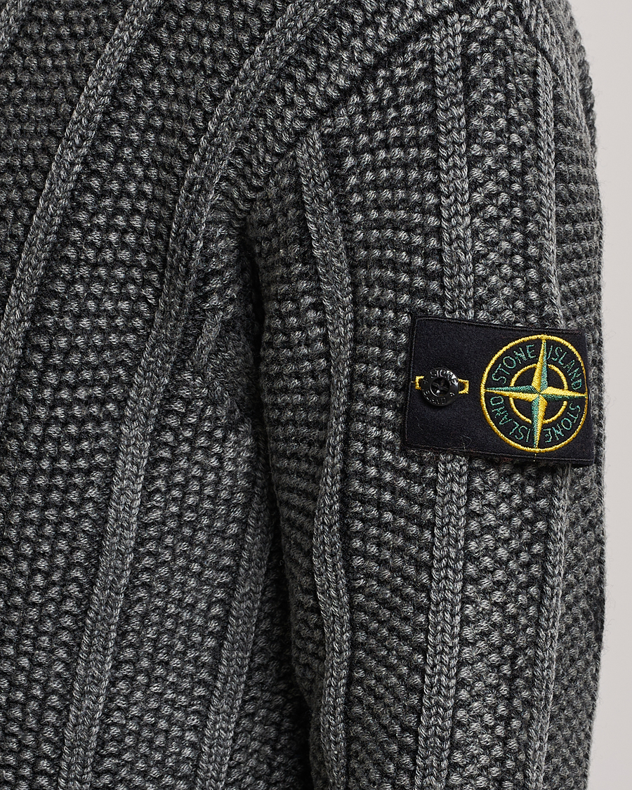Herren | Pullover | Stone Island | Knitted Wool Crewneck Black