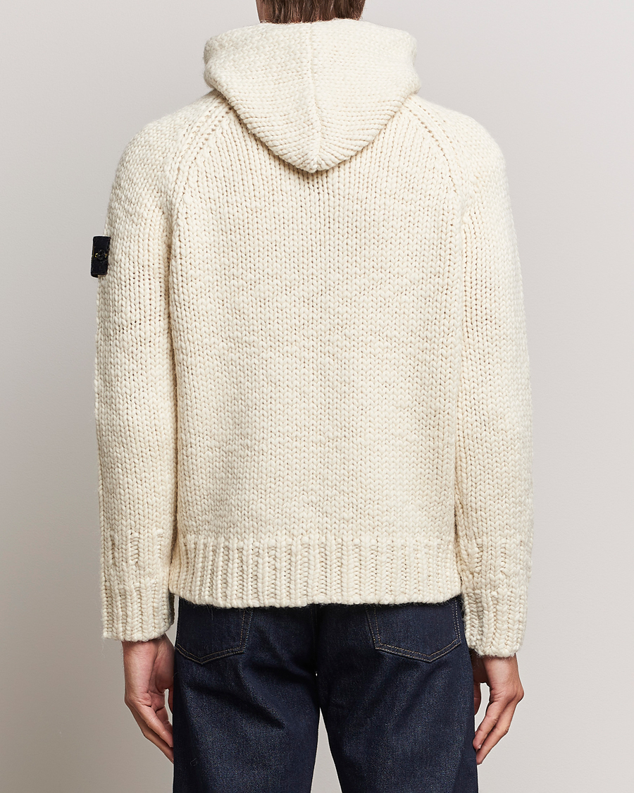 Herren | Pullover | Stone Island | Pure Wool Handmade effect Zip Cardigan Plaster