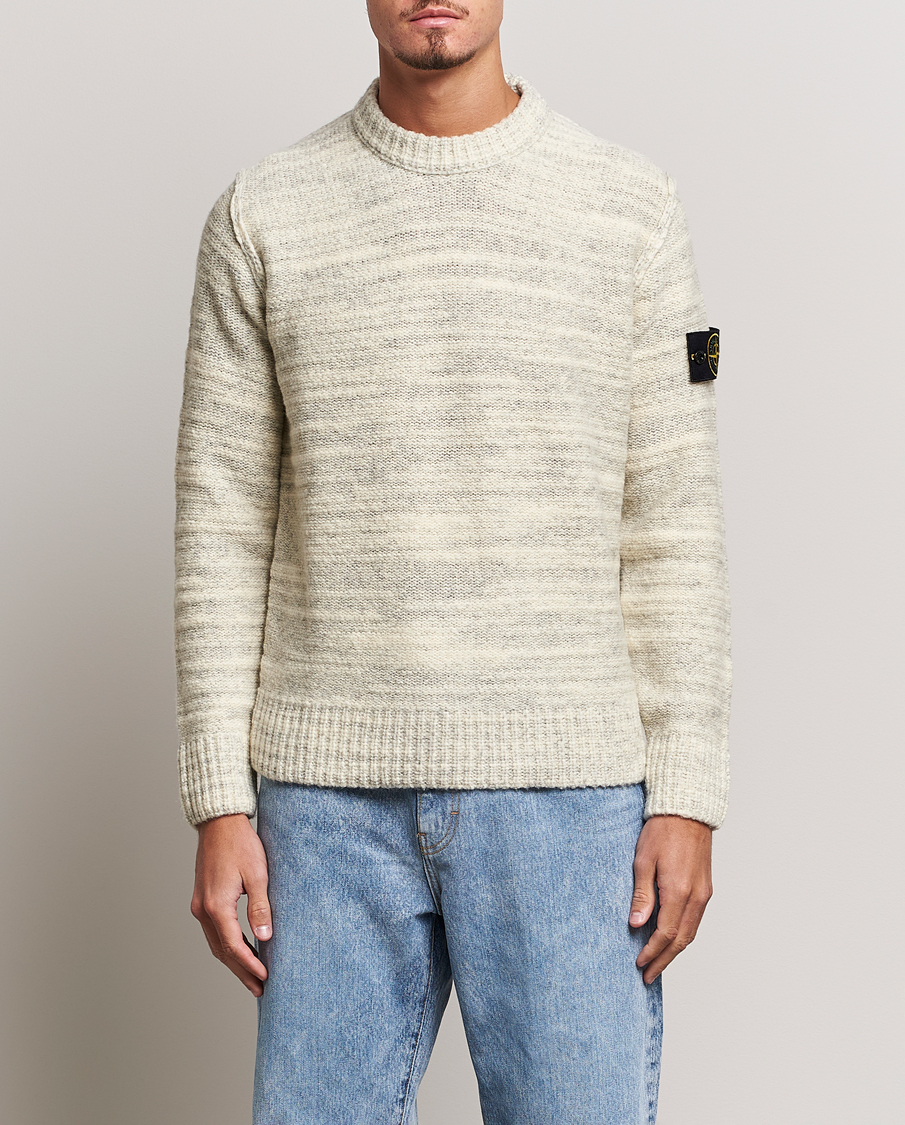 Herren |  | Stone Island | Knitted Wool/Nylon Sweater Plaster