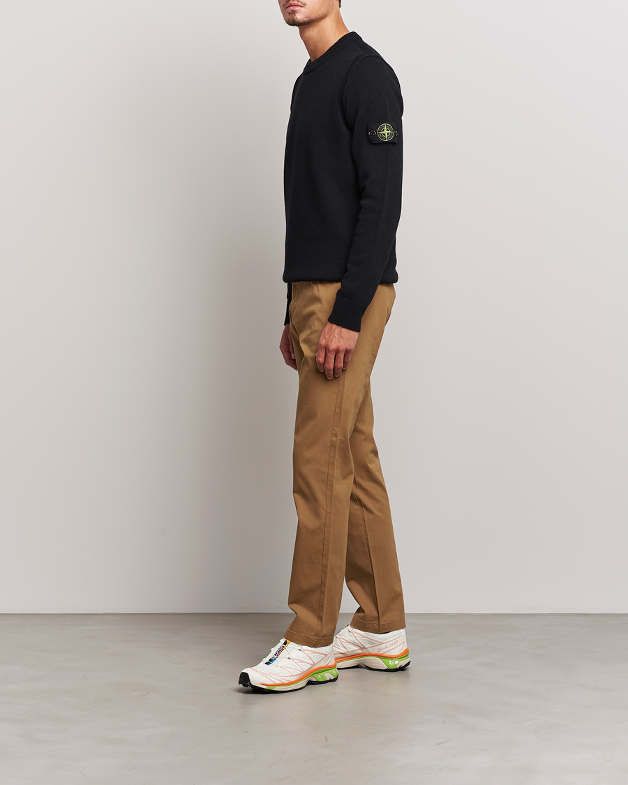 Herren | Pullover | Stone Island | Knitted Lambwool Sweater Black