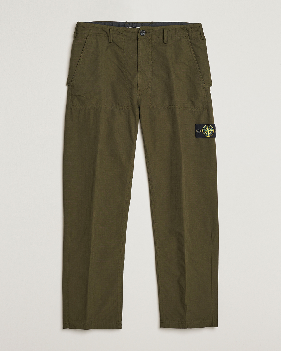 Herren |  | Stone Island | Garment Dyed Ripstop Trousers Olive