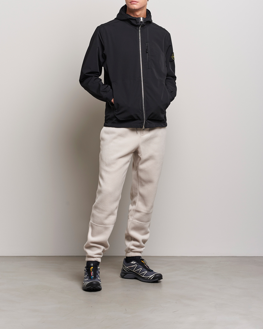 Herren | Pullover | Stone Island | Garment Dyed Recycled Nylon Full Zip Black