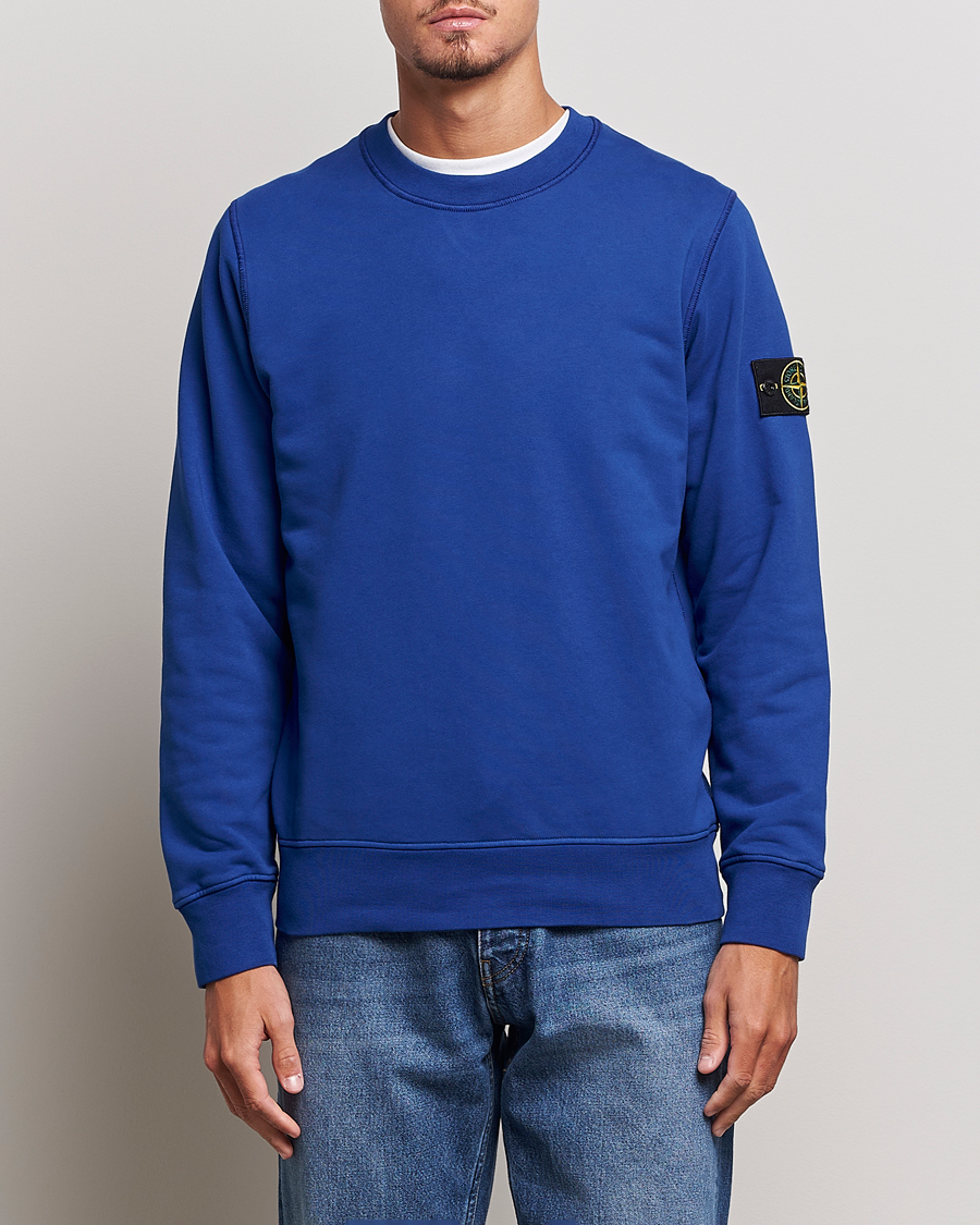 Herren | Stone Island | Stone Island | Garment Dyed Fleece Sweatshirt Bright Blue