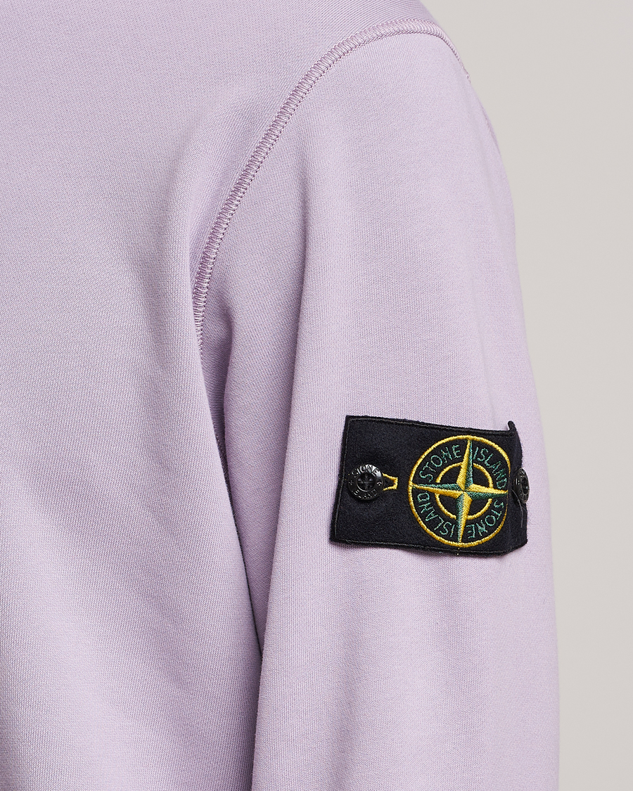 Herren | Pullover | Stone Island | Garment Dyed Fleece Sweatshirt Lavender