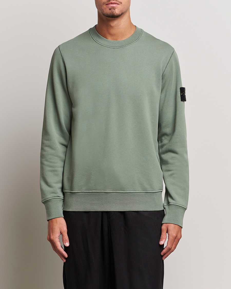 Herren | Pullover | Stone Island | Garment Dyed Fleece Sweatshirt Sage