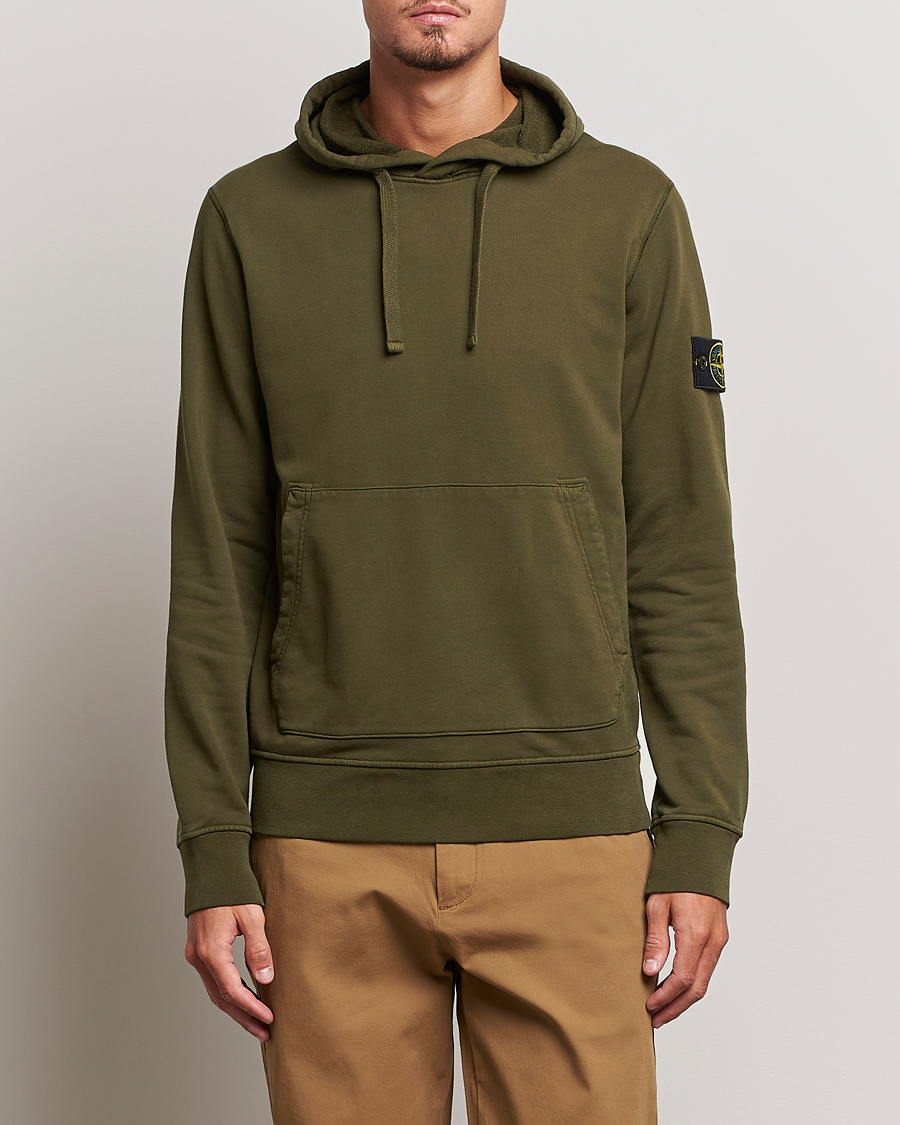 Herren |  | Stone Island | Garment Dyed Fleece Hood Olive
