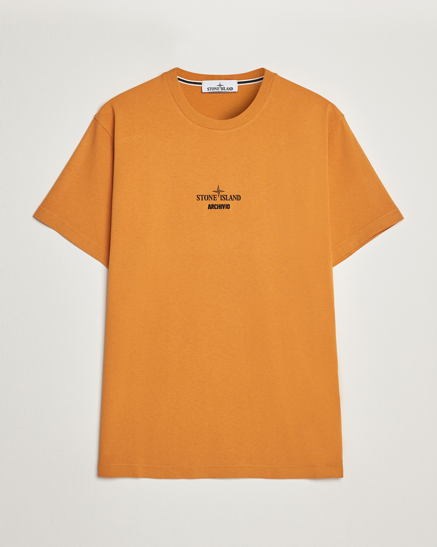 Herren |  | Stone Island | Garment Dyed Archivio T-Shirt Rust