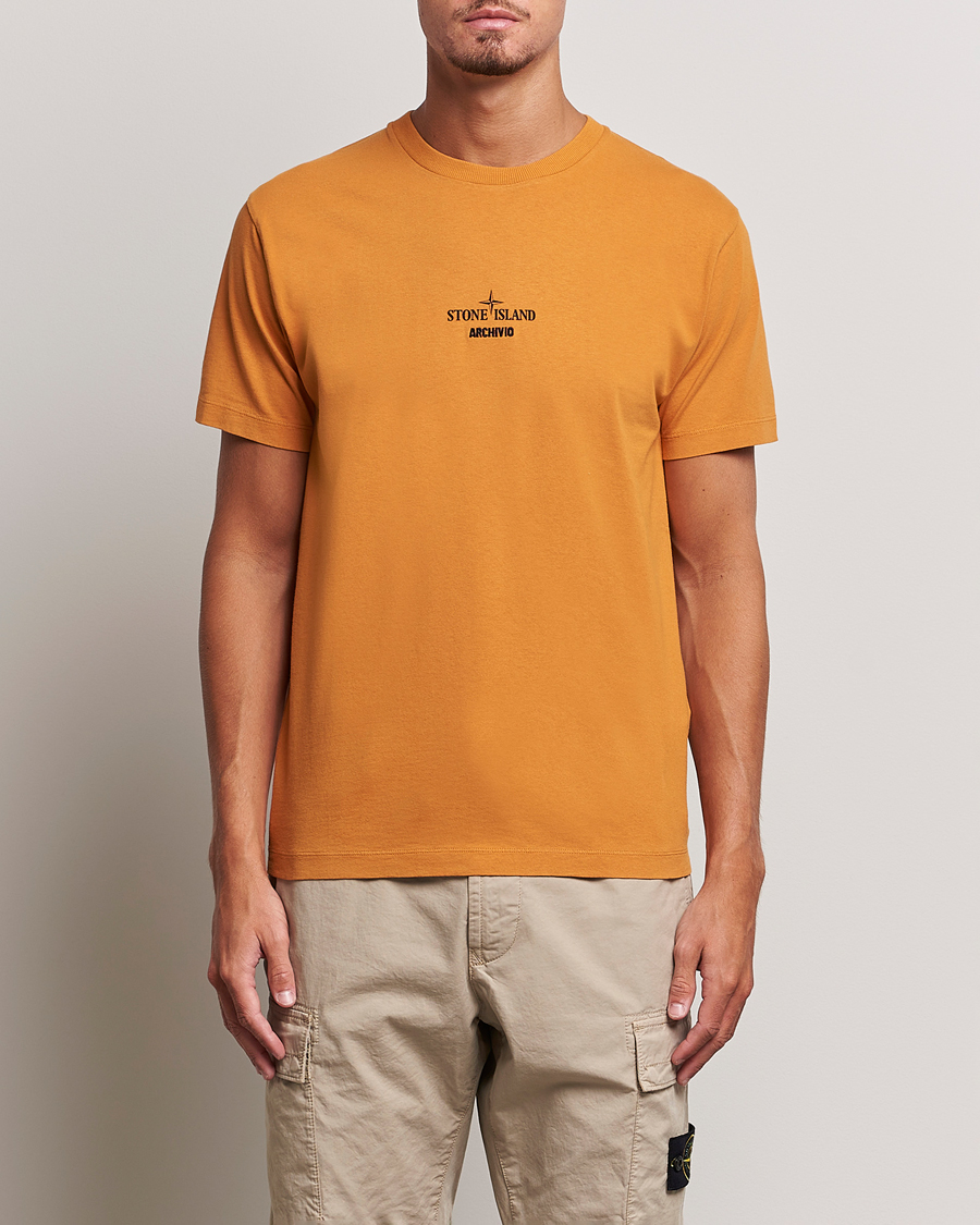 Herren |  | Stone Island | Garment Dyed Archivio T-Shirt Rust