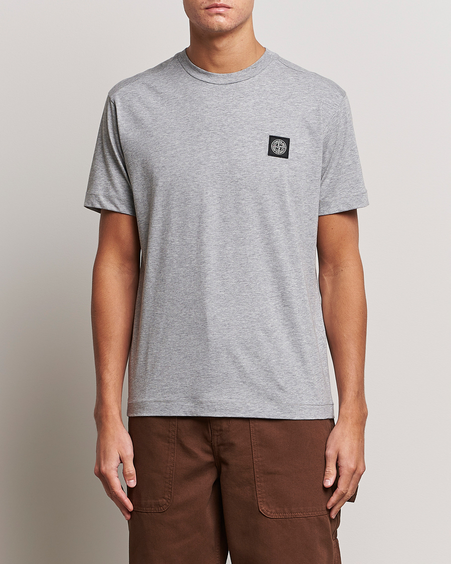 Herren | Stone Island | Stone Island | Garment Dyed Jersey T-Shirt Melange Grey