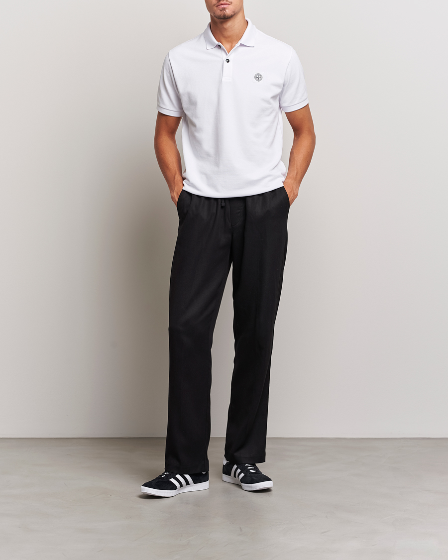 Herren | Poloshirts | Stone Island | Cotton Pique Polo White