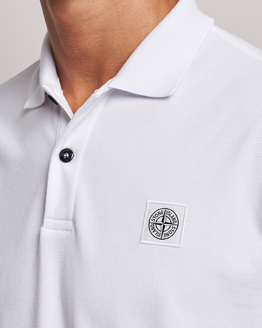 Herren | Poloshirts | Stone Island | Cotton Pique Polo White