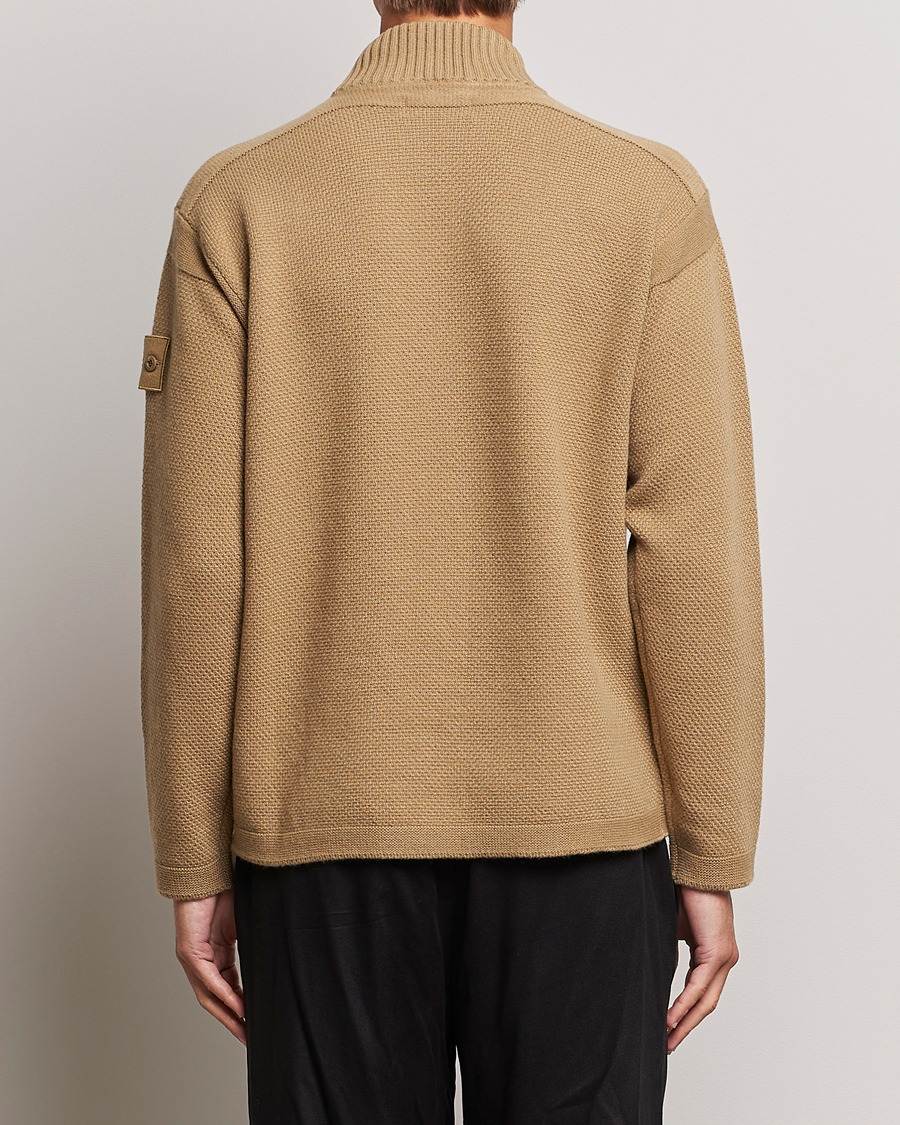 Herren | Pullover | Stone Island | Ghost Piece Geelong Wool Turtleneck Dark Beige