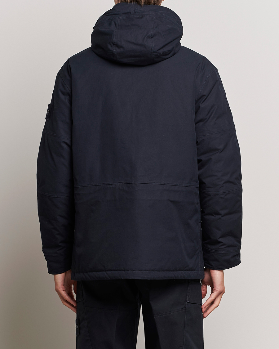 Herren | Jacken | Stone Island | Ghost Piece O-Ventile Hooded Parka Navy Blue