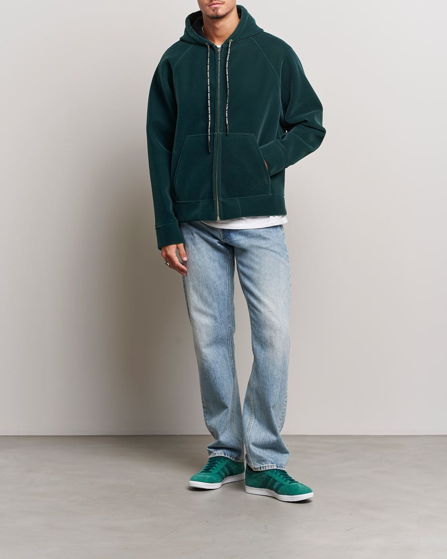 Herren | Pullover | Marni | Sponge Flock Full Zip Hoodie Spherical Green