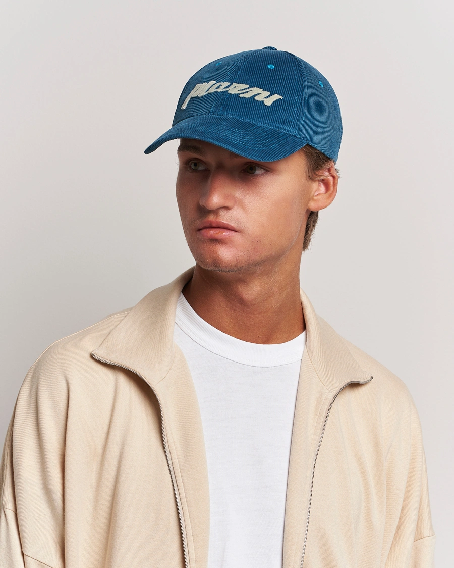 Herren |  | Marni | Wale Corduroy Baseball Cap Royal