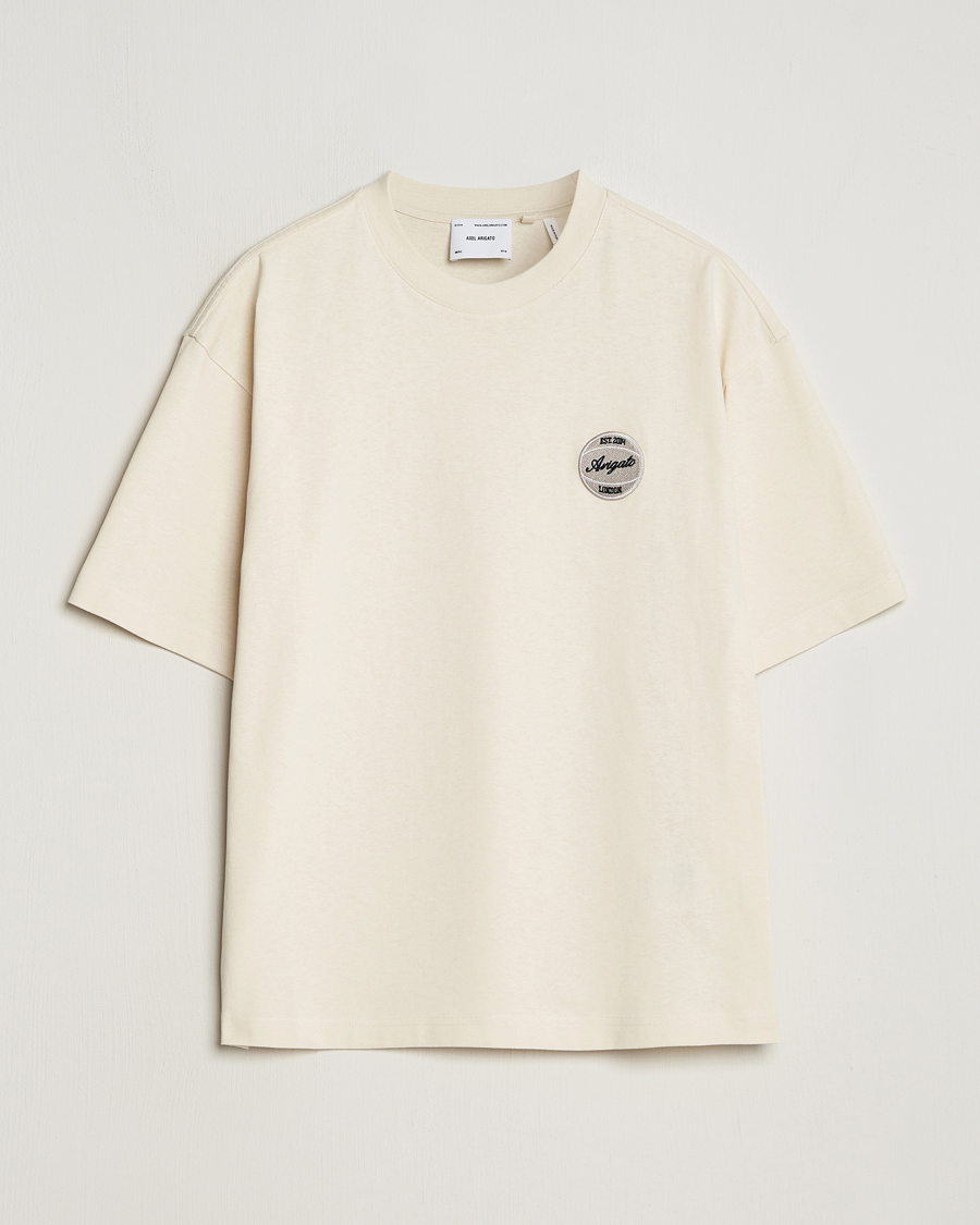 Herren | T-Shirts | Axel Arigato | Dunk Crew Neck T-Shirt Pale Beige