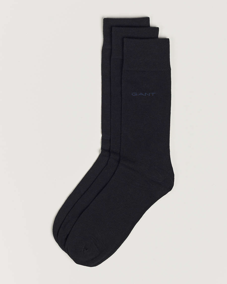 Herren | Unterwäsche | Gant | 3-Pack Cotton Socks Black