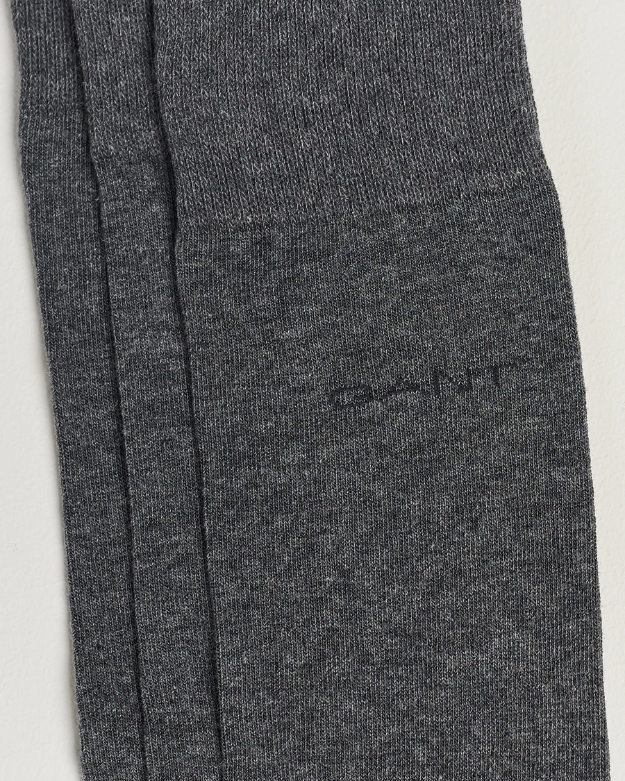 Herren | GANT | GANT | 3-Pack Cotton Socks Charcoal Melange