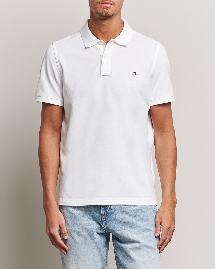 Herren | Kurzarm-Poloshirts | GANT | The Original Polo White