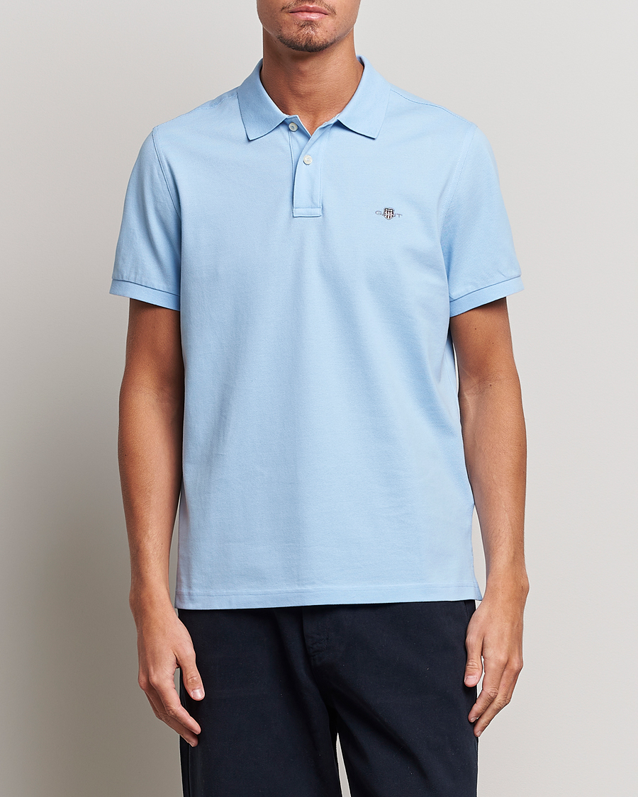 Herren | Kurzarm-Poloshirts | GANT | The Original Polo Capri Blue