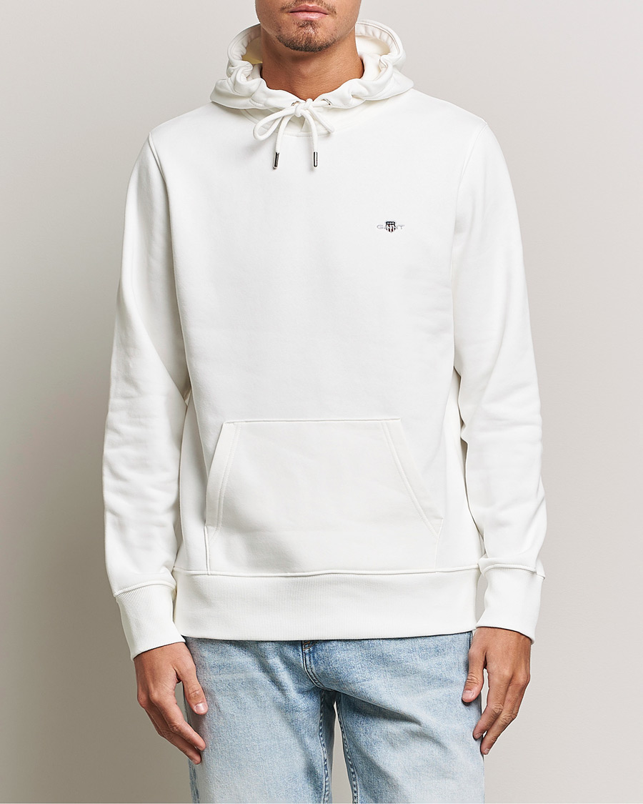 Herr | GANT | GANT | Original Shield Logo Hoodie Eggshell