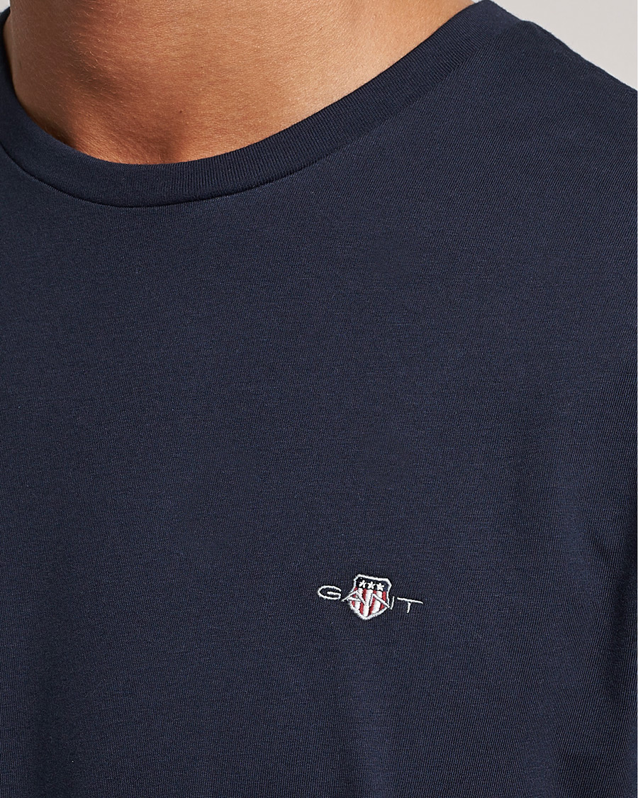 Herren | T-Shirts | Gant | The Original Solid T-Shirt Evening Blue