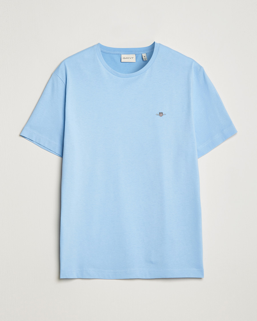 Herren | T-Shirts | GANT | The Original Solid T-Shirt Capri Blue