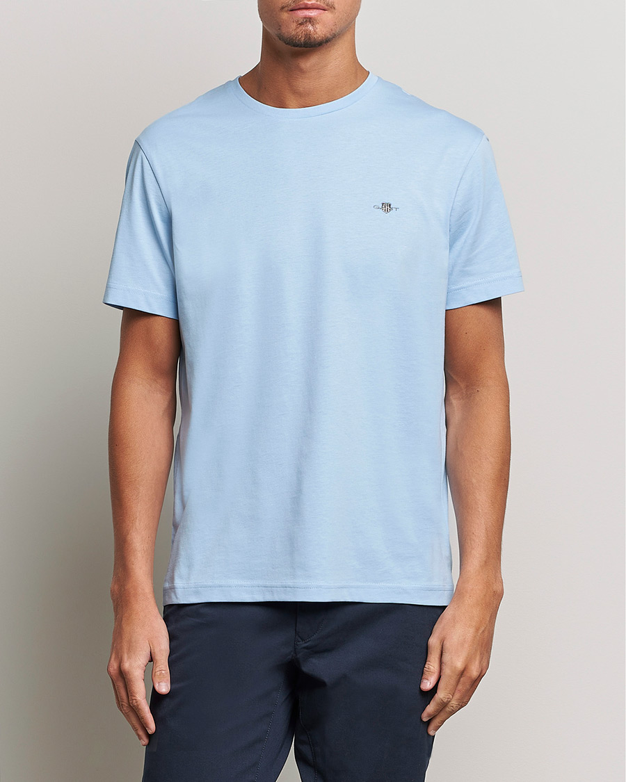 Men | T-Shirts | GANT | The Original Solid T-Shirt Capri Blue