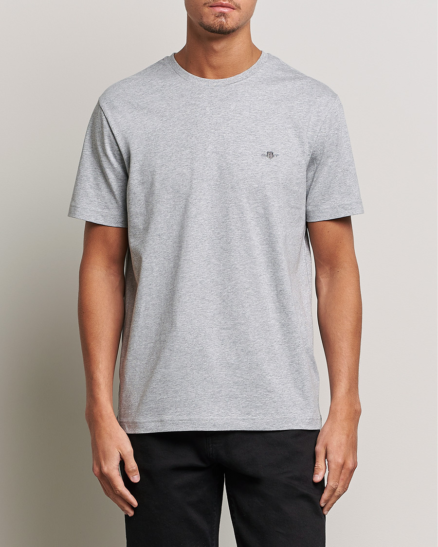 Herren | Neue Produktbilder | GANT | The Original Solid T-Shirt Grey Melange