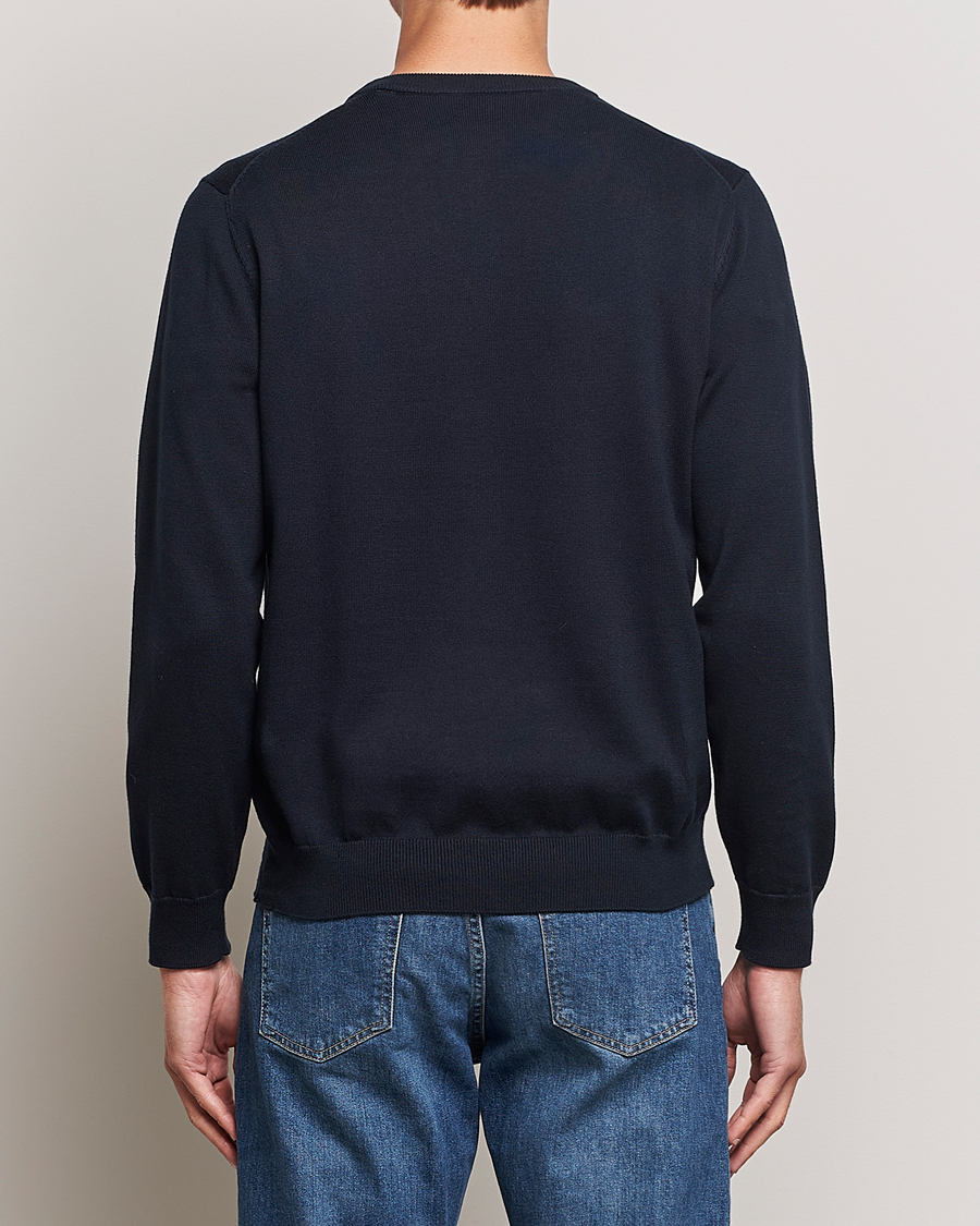 Herren | Pullover | GANT | Classic Cotton Crew Neck Evening Blue