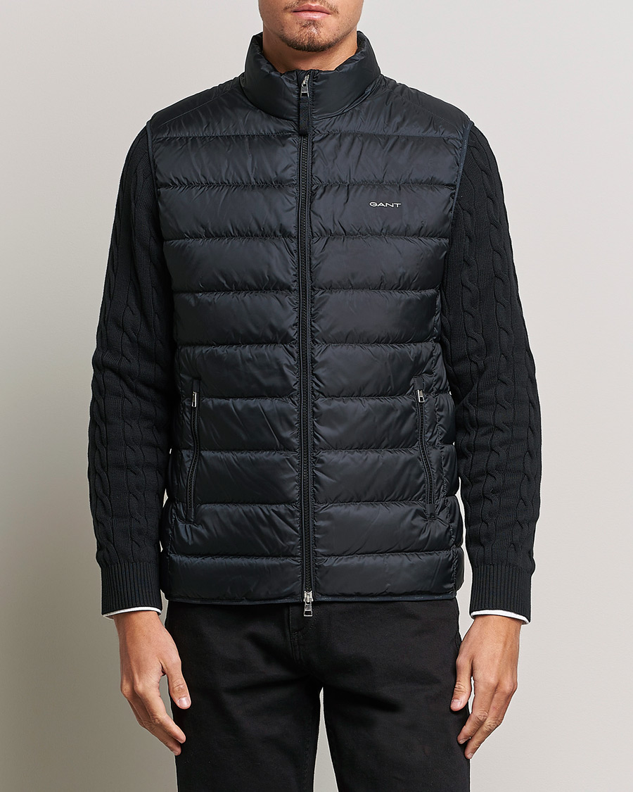 Herren | Neue Produktbilder | GANT | The Light Down Gilet Black