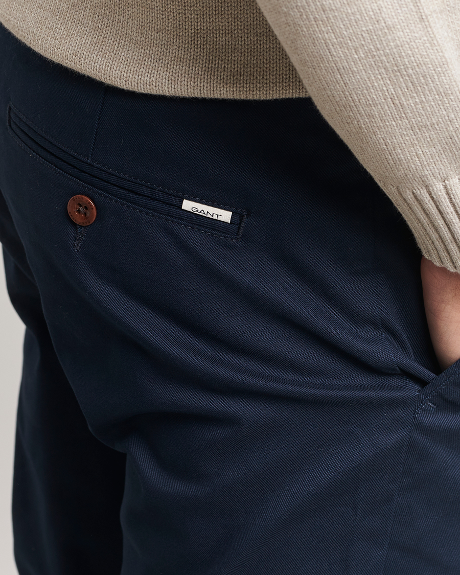 Herren | Hosen | GANT | Slim Fit Tech Prep Chino Marine