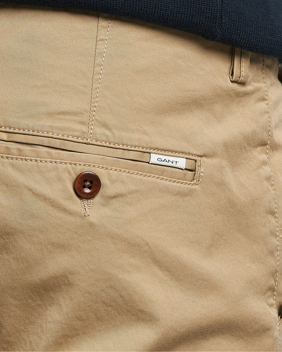 Herren | Hosen | GANT | Slim Fit Twill Chino Dark Khaki